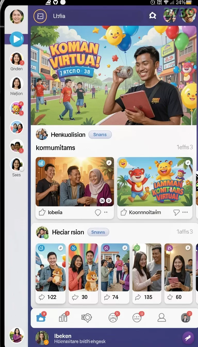 Cuplikan layar ID777 — halaman utama