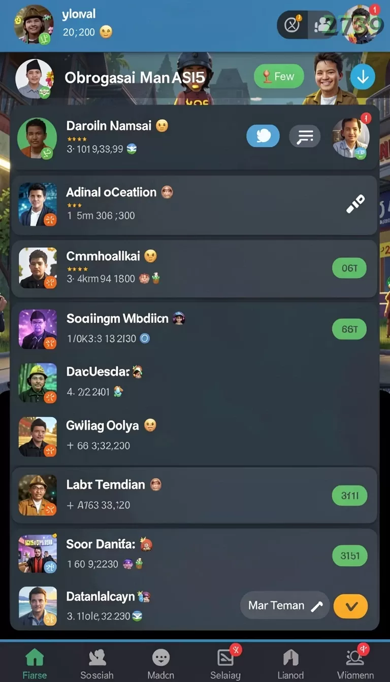 Cuplikan layar RPIDN77 — menu navigasi